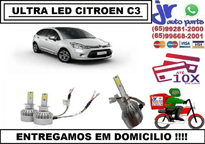 Lampada Ultra LED (Milha) Citroen C3 6000K 12V 24V