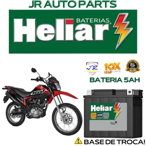 Bateria Heliar 5Ah Honda Bros 2020