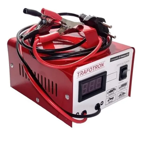 Carregador De Bateria 20ah Com voltimetro 12v CV20 Moto Carro Inteligente
