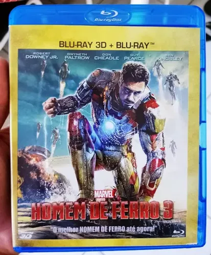 Blu-ray Homem de Ferro 3 - Edição Duplo - 2D e 3D - Bluray Original