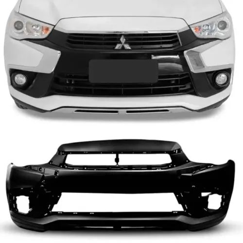 Parachoque Mitsubishi ASX 2016 à 2018 - Furo Farol Auxiliar - Preto Liso - FPI