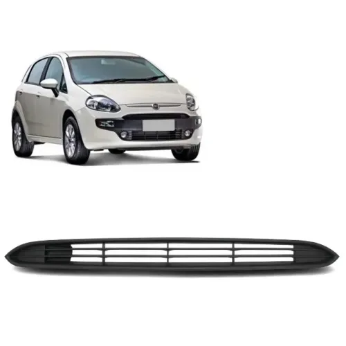 Grade Parachoque Fiat Punto 2013 à 2017 - Central Superior Preto - Fipparts