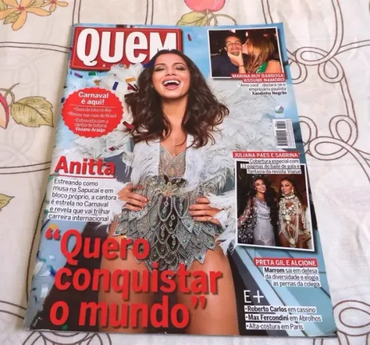 Revista Quem Acontece 5 Fevereiro 2016. Capa Anitta. Para Colecionadores.