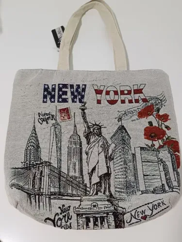 Bolsa importada de tecido New York