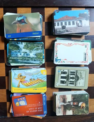 Lote 250 cartões telefonicos diversos, Telebras, Telemig, Telerj, Telemar, Telefônica, etc