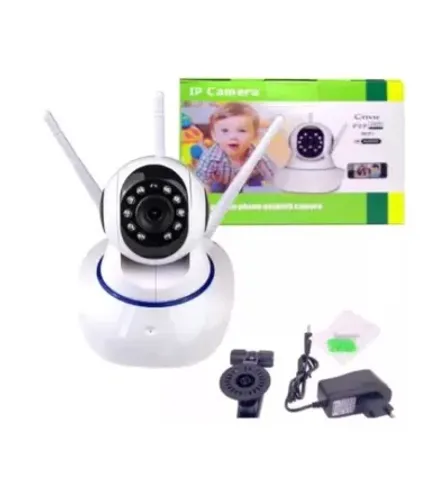 Câmera Segurança 360 Graus Wifi Sistema Yoosee Ip C/ Alarme