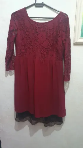 Vestido com renda - forever 21