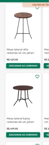 Kit mesa lateral apoio  Tok Stok 