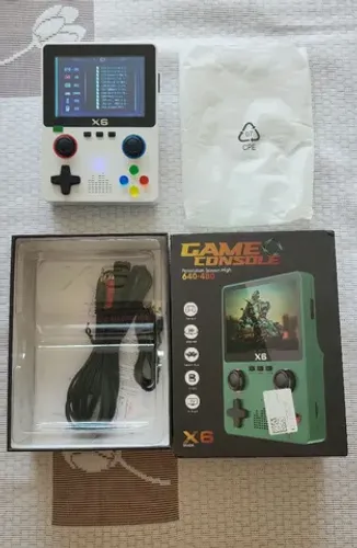 Portatil X6 Tela 3.5 Cartão 32gb Lotado Jogos Novo aberto apenas para testes Ler Descrição