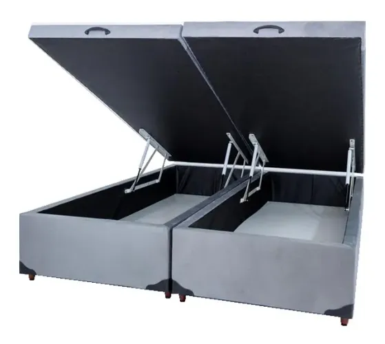 Cama Base Box Baú Queen Size 
