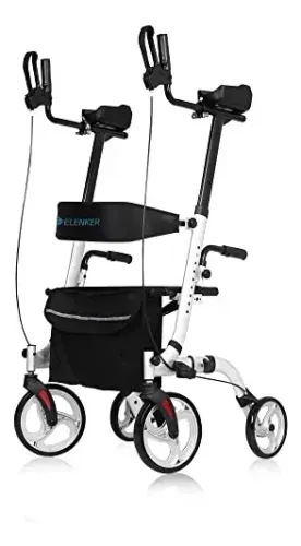 Andador Vertical Rollator Walker Elenker Dobrável