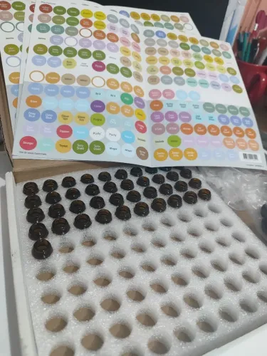 41 vidros âmbar gotejador de 1ml + material de apoio para óleo essencial