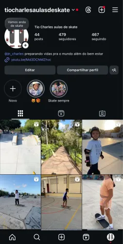 Aulas de skate tio charles 