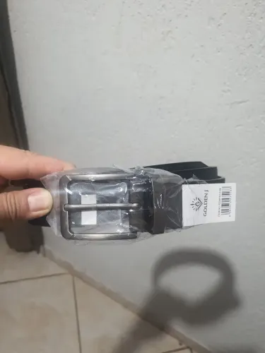 Cinto social de couro novo (Troco por carregador Samsung 25W preto / Aceito cartão)