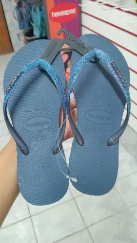 Havaianas Azul Glitter