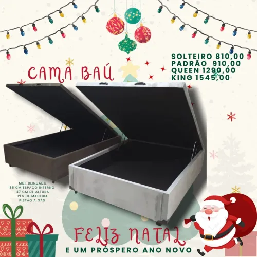 Promoção de cama baú toda em MDF!