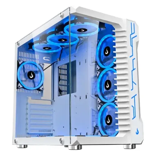 Gabinete Gamer Rise Mode Galaxy Glass White *Sem Fan Led* - ATX, Micro-ATX - WZetta