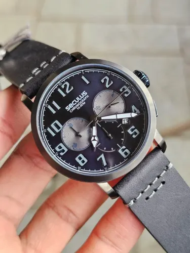 ? O Tempo em Estilo: Elegância Masculina - Relógio Séculus CRONÓGRAFO JAPONES