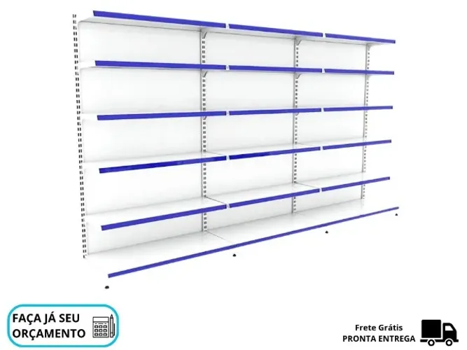 Gondola de Parede 2M de Altura 6 Bandejas Polar