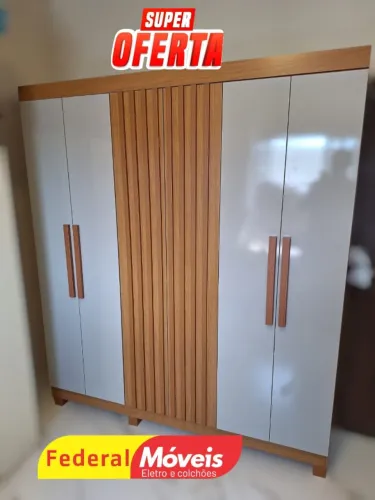 Guarda Roupa 100% MDF 6 Portas 2 Gavetas (TEMOS CREDIÁRIO)