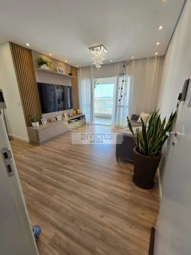 Apartamento com 3 Quartos no Condomínio Aram para Comprar, 96m² - Vila Valparaíso, Santo A