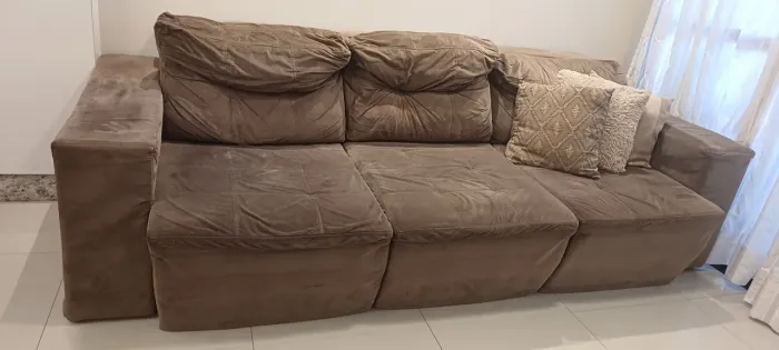 Sofá retratil 3 lugares