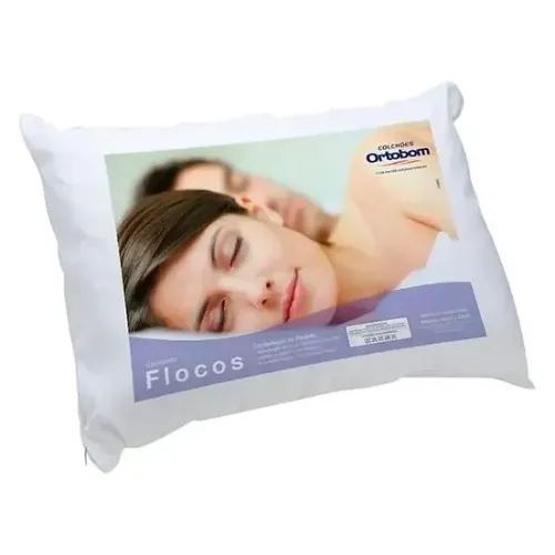 Travesseiro Flocos Confort Ortobom  - Entrega GRATIS para Fortaleza