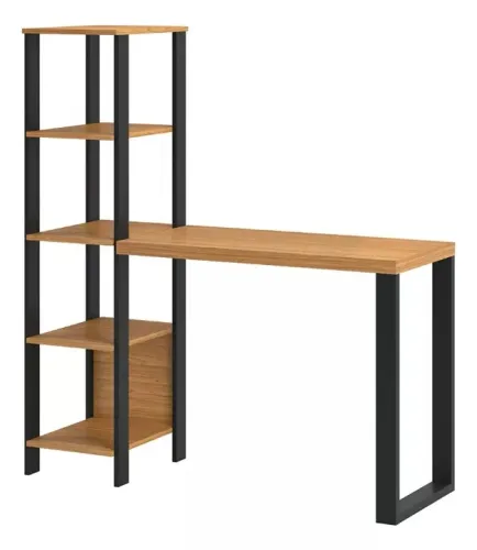 Escrivaninha Para Estudo Mesa C/ 5 Prateleiras Dalla Costa