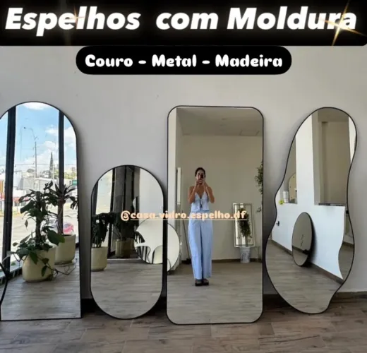 Espelho, Orgânico, Modelado, Moldura, Led Pronta entrega e sob medida
