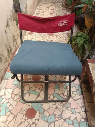 Cadeira Dobrável Summer Line com 2 almofamadas sobressalentes