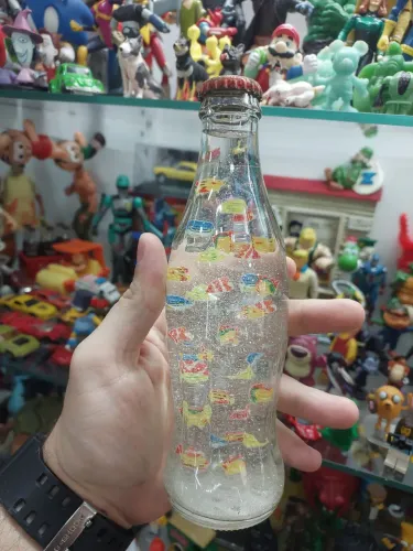 Garrafa Coca cola edição limitada aquário c/ peixes