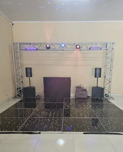 Iluminação, som , DJ ,Pista de dança com led para eventos