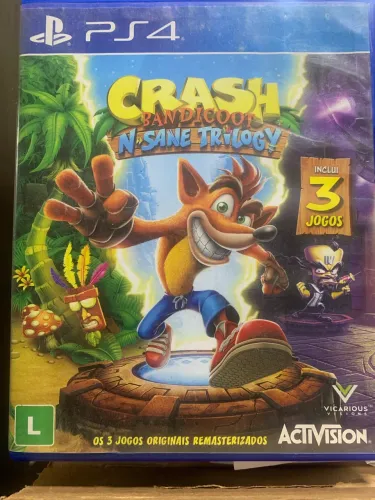 Jogo para PS4-Crash Bandicoot! A coleção N. Sane Trilogy