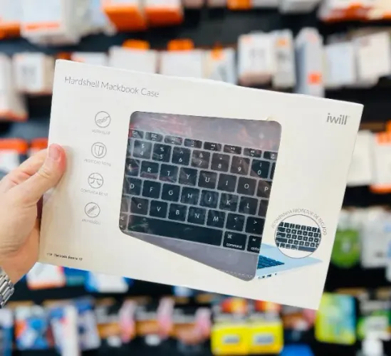 Capa rígida de plástico compatível com MacBook Com Protetor Teclado Silicone