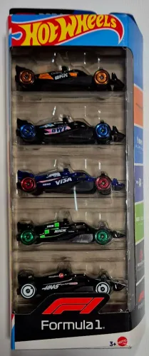Hot Wheels Formula 1 Kit com 5 miniaturas Lacrado 