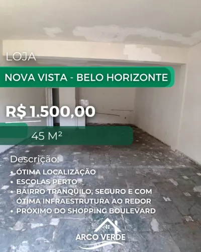 LOJA COMERCIAL - NOVA VISTA/ BH