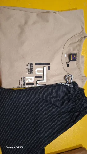 Conjunto menino bermuda e T shirt 14 anos mundo mania  