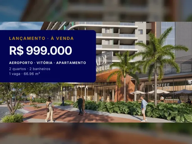 Aeroporto: Apartamento 2 Quartos com Áreas de Lazer Exclusivas!