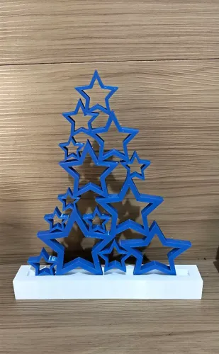 Árvore de Natal de Estrelas Impressão 3D