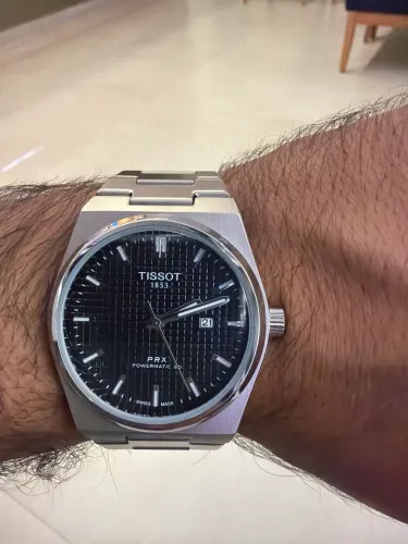 Tissot PRX powermatic 80 - fundo preto - superclone