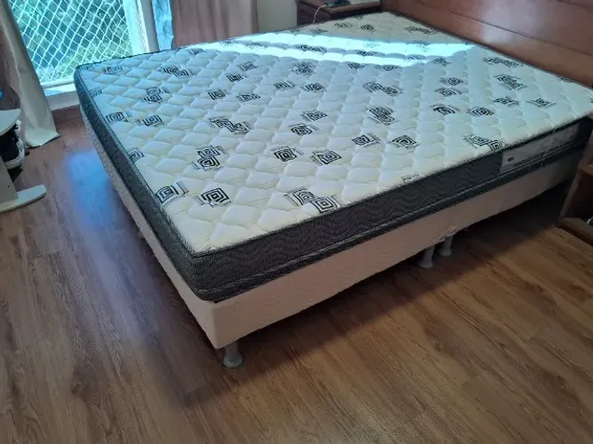 Cama Box e Colchão Light D45 Ortobom Queen