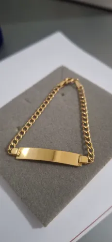 Pulseira infantil ouro 18k