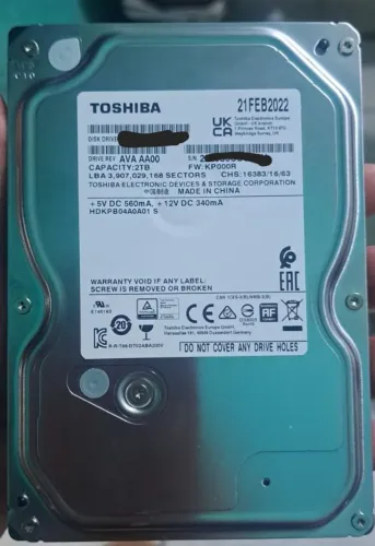 HD 2TB TOSHIBA 