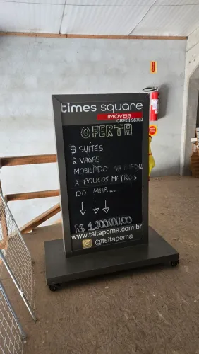 Placa Totem Anuncio Imobiliária 
