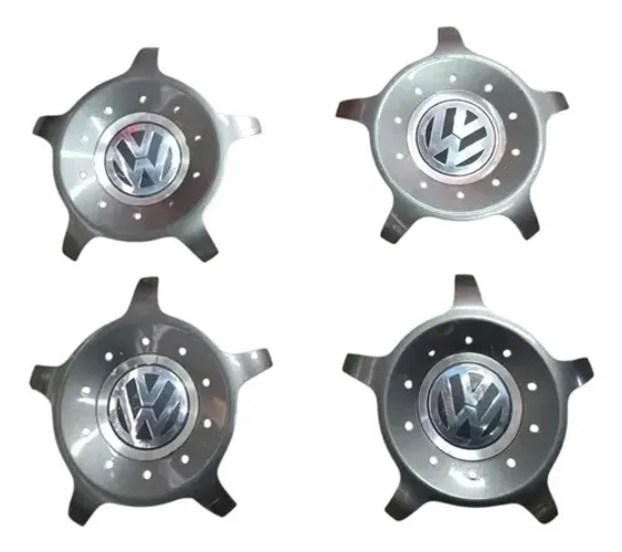 Jogo Calotas Vw Golf Bora New Beetle 1c0601149n Detalhes Prata