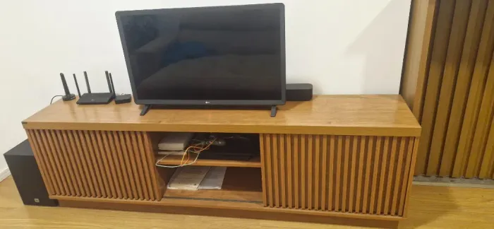 Rack para Tv Ripado 2 Portas de Correr Siena Mavaular