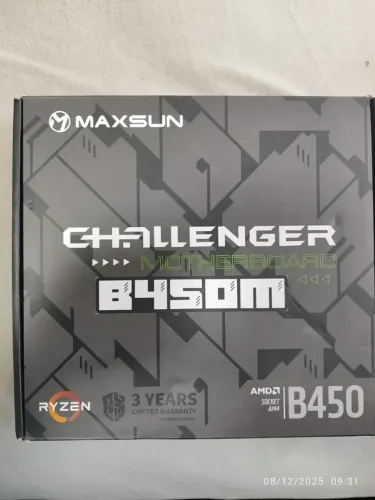 Placa Mãe Maxsun B450m Ms-challenger, Amd Am4, Matx, Ddr4 (Usado)