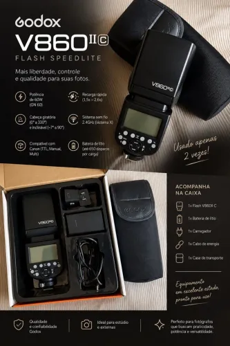 Flash V860II (Godox/ Cânon)