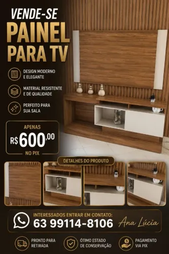 Rack com painel de Tv