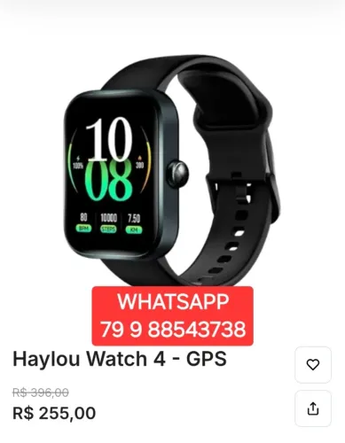 HAYLOU WATCH 4 GPS STRAVA ORIGINAL LACRADO LANÇAMENTO TEMOS OUTROS MODELOS TAMBÉM